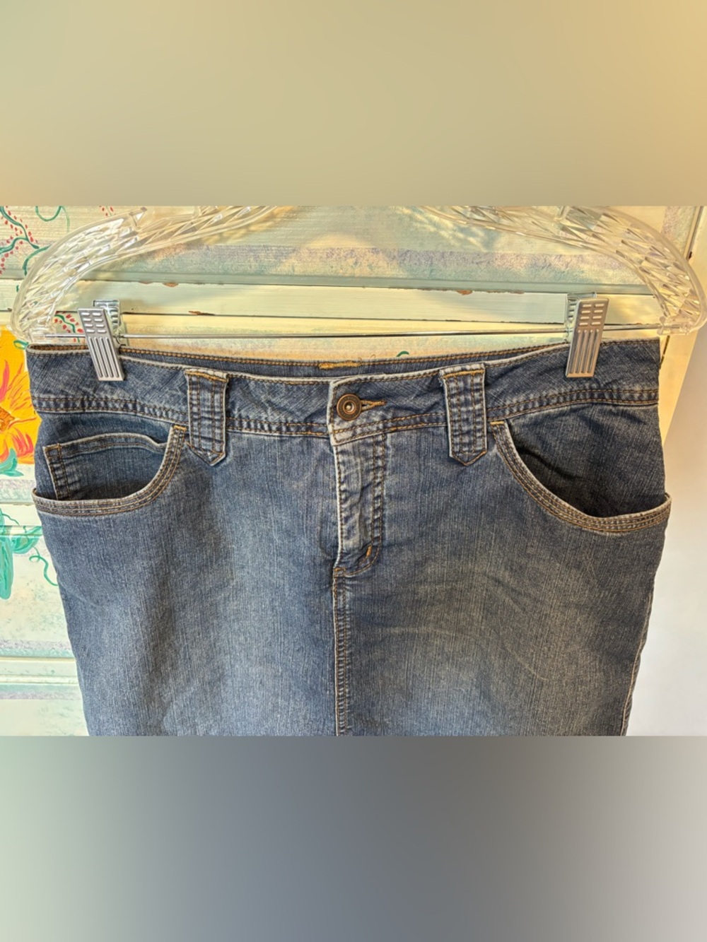 St. John's Bay Denim Skort - Picture 2 of 5